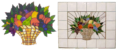 Mosaic Fruit Basket - Patterns-Mosaic